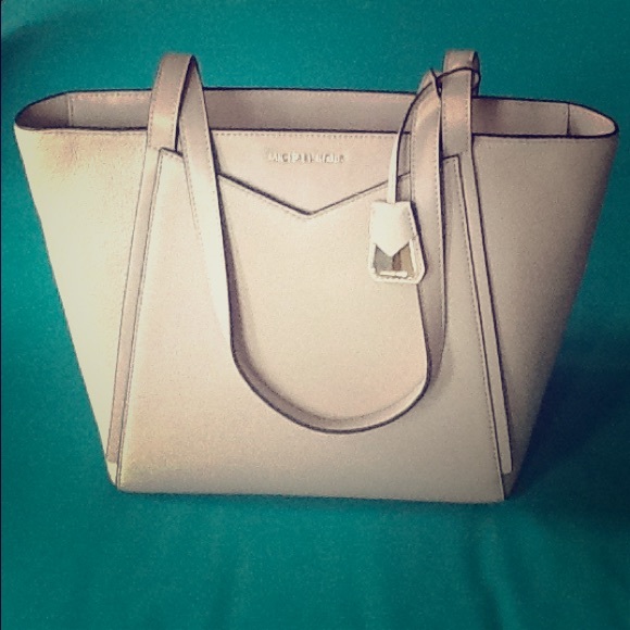 whitney large leather tote